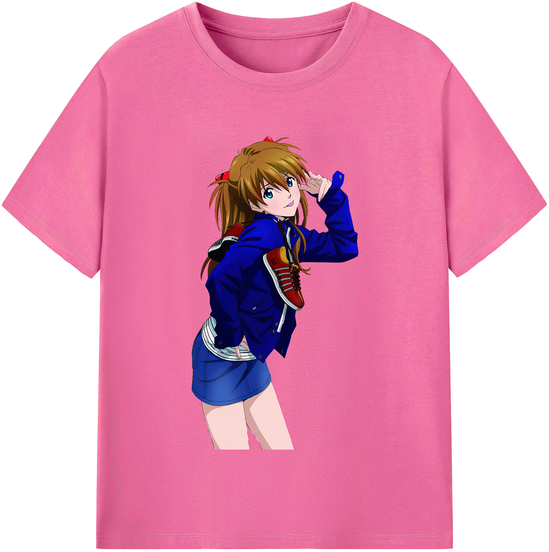 （画像用） EVA 新世紀エヴァンゲリオン レディースカジュアルプリントTシャツ（綿100％）